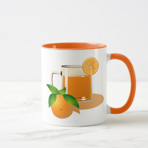 Orangensaft Tasse