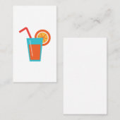 Orangensaft Visitenkarte (Vorne/Hinten)