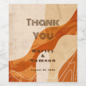 Orangensaft Weinetikett (Einzelnes Label)