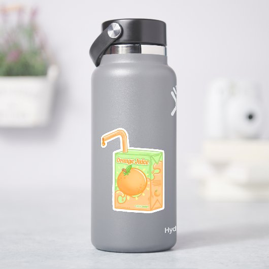 Orangensaftbox Aufkleber (HydroFlask)