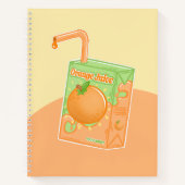 Orangensaftbox Notizblock (Vorderseite)