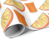 OrangensaftCitrus Fruit Slice, frisch gepresst Geschenkpapier (Rolleneckpunkt)