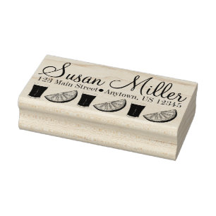 OrangensaftCitrus Fruit Slice, frisch gepresst Gummistempel