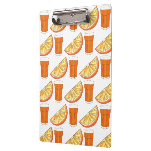 OrangensaftCitrus Fruit Slice, frisch gepresst Klemmbrett (Links)