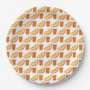 OrangensaftCitrus Fruit Slice, frisch gepresst Pappteller