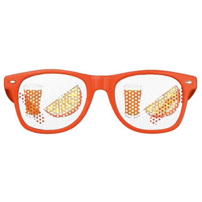 OrangensaftCitrus Fruit Slice, frisch gepresst Partybrille (Vorderseite)