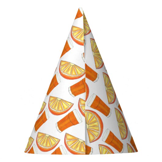 OrangensaftCitrus Fruit Slice, frisch gepresst Partyhütchen (Rückseite)