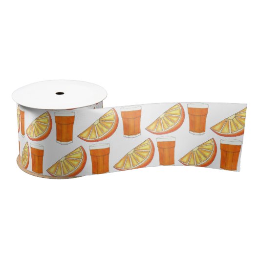 OrangensaftCitrus Fruit Slice, frisch gepresst Satinband (Spule)