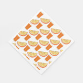 OrangensaftCitrus Fruit Slice, frisch gepresst Serviette (Ecke)