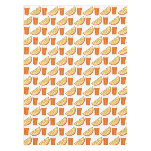 OrangensaftCitrus Fruit Slice, frisch gepresst Tischdecke (Vorderseite)