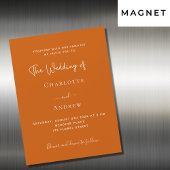 Orangensafthochzeit Magneteinladung
