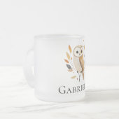 Orangenschale mit Blätter Mattglastasse (Vorderseite Links)