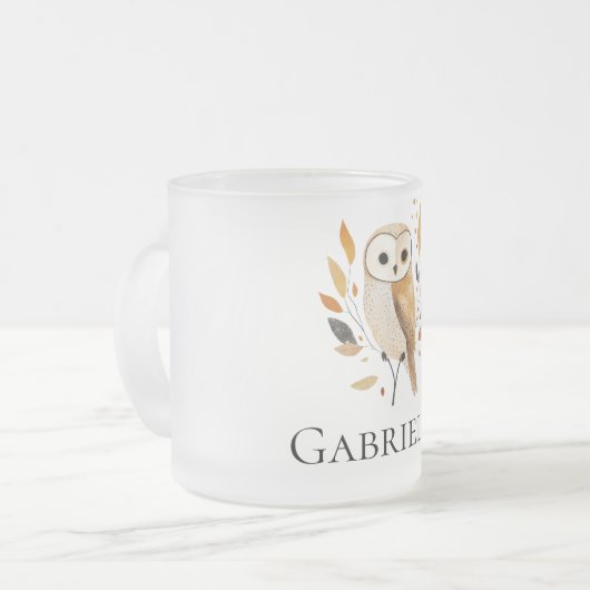 Orangenschale mit Blätter Mattglastasse (Vorderseite Links)