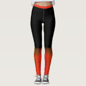 Orangenschatten Leggings (Vorderseite)