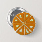 Orangenscheibe Button (Vorne & Hinten)