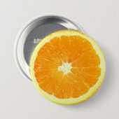 Orangenscheibe Button (Vorne & Hinten)