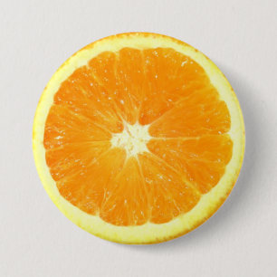 Orangenscheibe Button