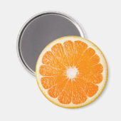 Orangenscheibe Magnet (Vorderseite/Rückseite)