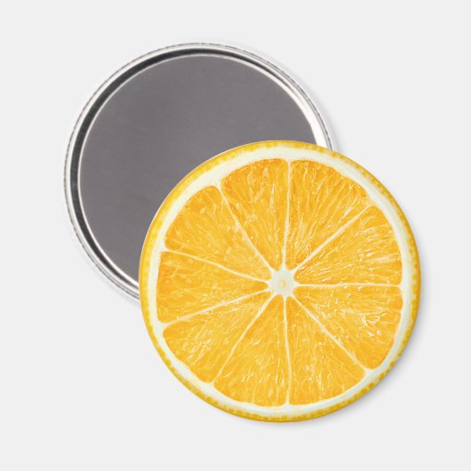 Orangenscheibe Magnet (Vorderseite/Rückseite)