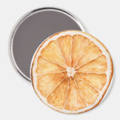 Orangenscheibe Obst Magnet (Vorderseite/Rückseite)