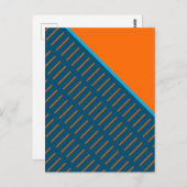 Orangenscheibe Postkarte (Vorne/Hinten)