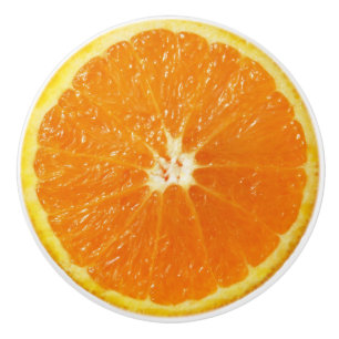 Orangenscheibe Realistischer Früchte-Möbelknopf Keramikknauf