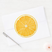 Orangenscheibe Runder Aufkleber (Umschlag)