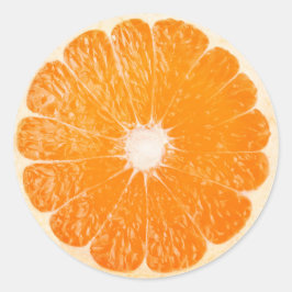 Orangenscheibe Runder Aufkleber