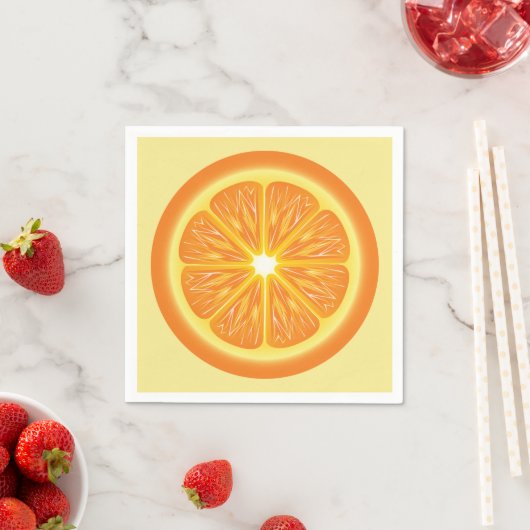 Orangenscheibe Serviette (Beispiel)