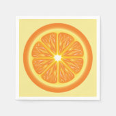 Orangenscheibe Serviette (Vorderseite)