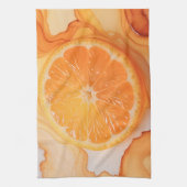 Orangenscheibe Zitrus-Swirl Geschirrtuch (Vertikal)