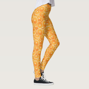 Orangenscheiben-Digitalmontage Leggings