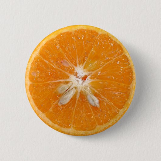 Orangenscheiben-Foto Button (Vorderseite)