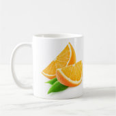 Orangenscheiben Kaffeetasse (Links)