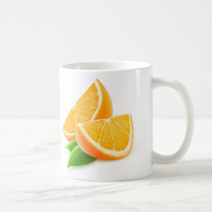 Orangenscheiben Kaffeetasse