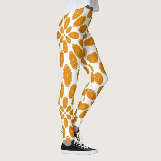Orangenscheiben Leggings (Rechts)