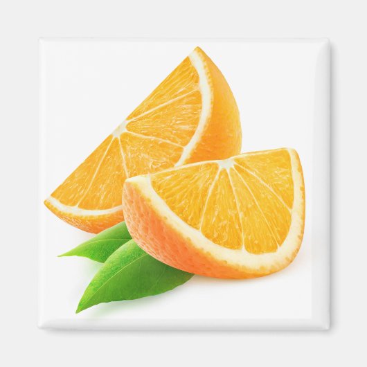 Orangenscheiben Magnet (Vorne)