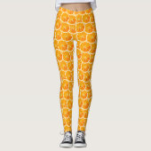 Orangenscheiben-Muster-Leggings Leggings (Vorderseite)