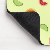 Orangenscheiben Nahtloses Muster Mousepad (Ecke)
