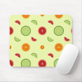 Orangenscheiben Nahtloses Muster Mousepad