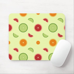 Orangenscheiben Nahtloses Muster Mousepad