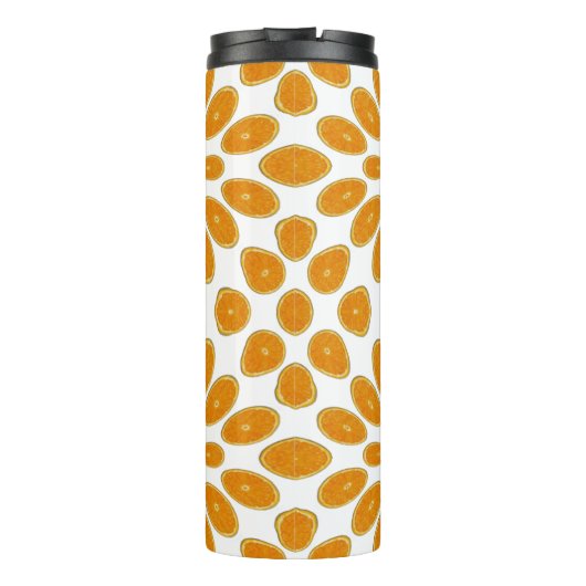 Orangenscheiben Thermosbecher (Rückseite)