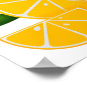 Orangenscheiben, Zitrusfrüchte Poster (Ecke)