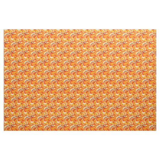Orangenschick Stoff (Fat Quarter (45,7 x 55,9 cm))