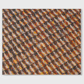 Orangenschindeln Geschenkpapier (Flach)