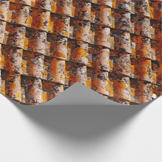 Orangenschindeln Geschenkpapier (Ecke)