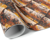 Orangenschindeln Geschenkpapier (Rolleneckpunkt)