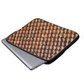 Orangenschindeln Laptopschutzhülle (Vorne Knopf)