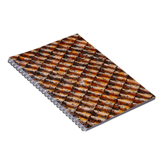 Orangenschindeln Notizblock (Rechte Seite)
