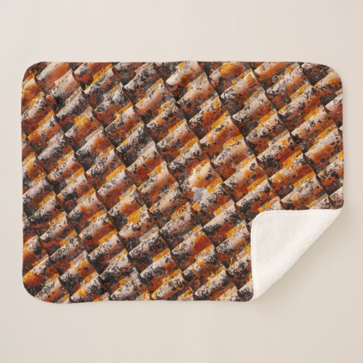 Orangenschindeln Sherpadecke (Vorderseite (Horizontal))